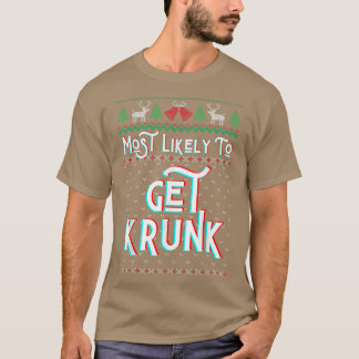 Camiseta Mais Provável Para Ficar Engraçado, Frio De Natal,