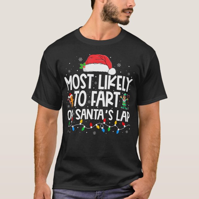 Camiseta Mais Provável Para Se Debruçar Sobre O Natal Da Fa (Frente)