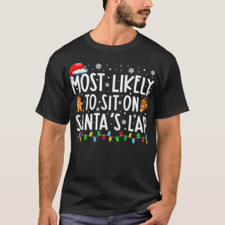 Camiseta Mais Provável Para Se Sentar No Natal Da Família D