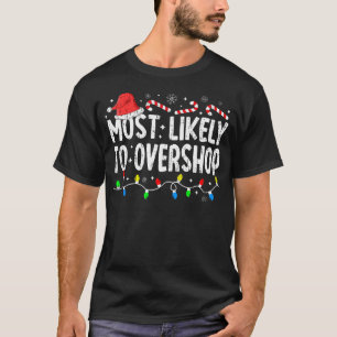 Camiseta Mais Provável Para Sobrepor O Natal Da Família