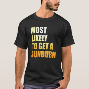 Camiseta Mais Provável Para Ter Férias De Verão Com Queimad