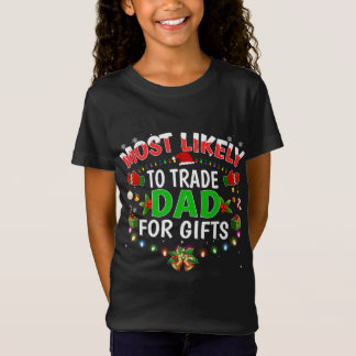 Camiseta Mais Provável Para Trocar Luzes De Natal De Santa