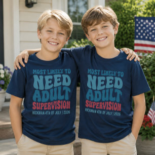 Camiseta Mais Provável Precisar Supervisão de Adulto Person