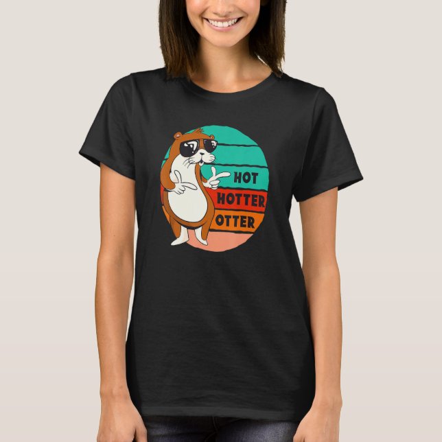 Camiseta Mais Quente, Mais Engraçado Dizer Água Marten Doce (Frente)
