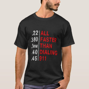 Camiseta Mais Rápida Do Que Discando O Ammo Da Marca De Arm