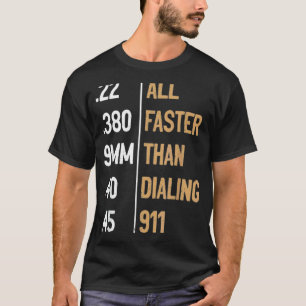 Camiseta Mais Rápida Do Que Discando O Sarcástico De Arma D