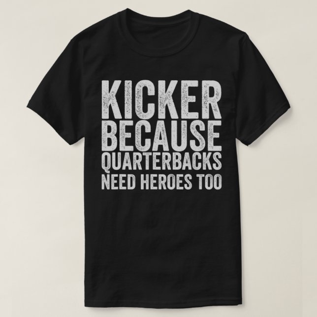 Camiseta Mais Rápido Porque Quarterbacks Precisam De Futebo (Frente do Design)
