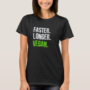 Camiseta Mais Rápido Vegano Vegetariano Veganismo Aflito