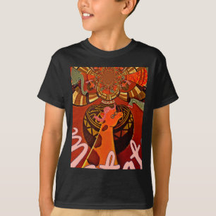 Camiseta Mais recente e adorável Girafa com duas artes de r