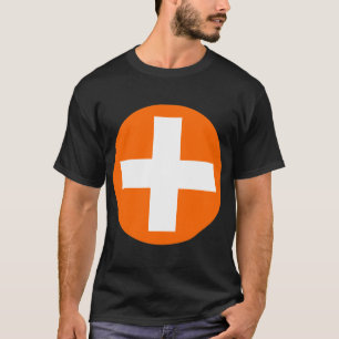 Camiseta Mais Sign in white com Orange