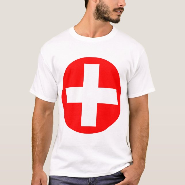 Camiseta Mais Sign in white com vermelho (Frente)