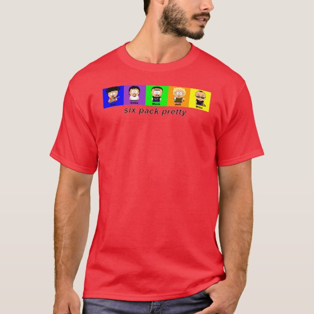 Camiseta mais sixpackredshirtnewest (Frente)