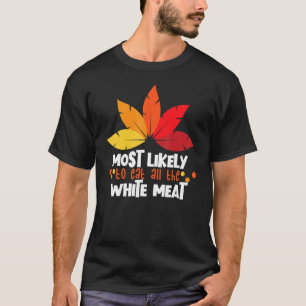 Camiseta Mais Susceptível De Comer A Família Da Carne Branc