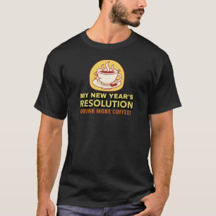 Camiseta Mais T-Shirt de Resolução de Ano Novo Engraçado pe