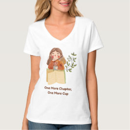 Camiseta Mais um Capítulo, Mais uma Xícara | Amante de Livr