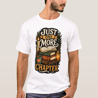 Camiseta Mais Um Capítulo Pilha de Livros Antigos