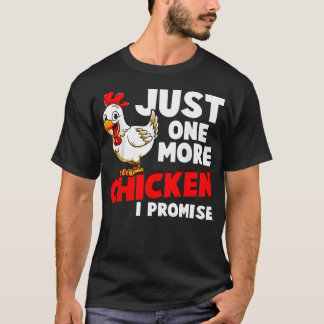 Camiseta Mais Um Frango Eu Prometo Animais de Fazenda