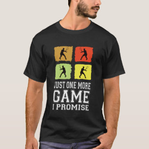 Camiseta Mais Um Jogo, Eu Prometo Tênis Tênis Engraçado P