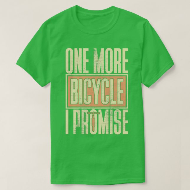 Camiseta Mais uma bicicleta, prometo um presente dizendo bi (Frente do Design)