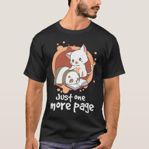 Camiseta Mais Uma Página Livro de Leitura Gato Nerd Panda