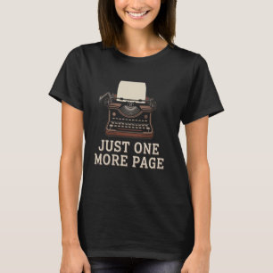 Camiseta Mais Uma Página Máquina de Escrever Antiga
