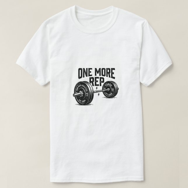 Camiseta Mais uma Repetição (Frente do Design)