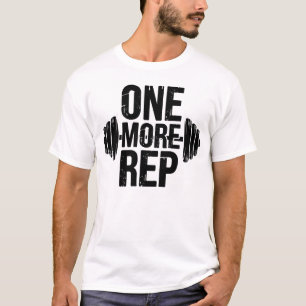 Camiseta Mais uma repetição Tipografia de motivação para ac