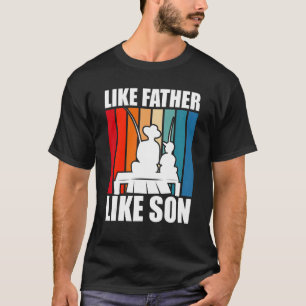 Camiseta Mais Uma Vez Pai, Então O Filho Pai Ângulo De Pesc