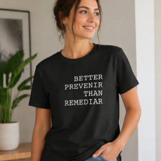 Camiseta Mais vale prevenir do que remediar