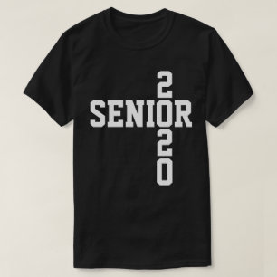 Camiseta Mais velho 2020 - Classe de texto branco de 2020
