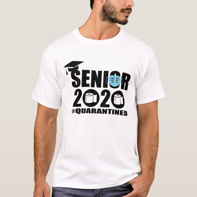 Camiseta Mais velho 2020 #em quarentena (Frente)