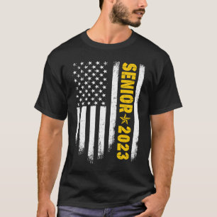 Camiseta Mais velho 2023 American Flag Patriotic USA Gradua