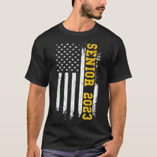 Camiseta Mais velho 2023 American Flag USA Graduation Class