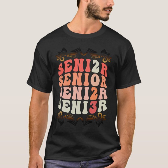 Camiseta Mais velho 2023 CLASSE DE 2023 Voltar à Escola 202 (Frente)