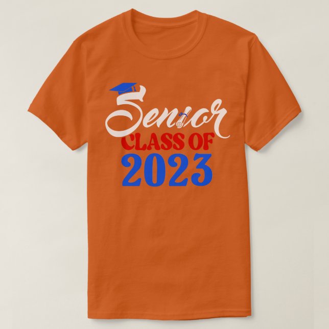Camiseta Mais velho 2023 Classe do Formando 4 2023 (Frente do Design)