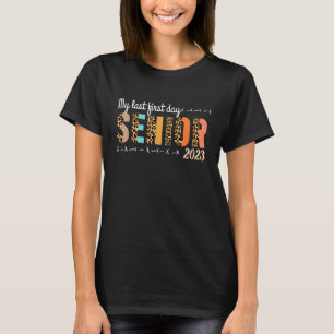 Camiseta Mais velho 2023 De Volta À Escola Meu Último Prime