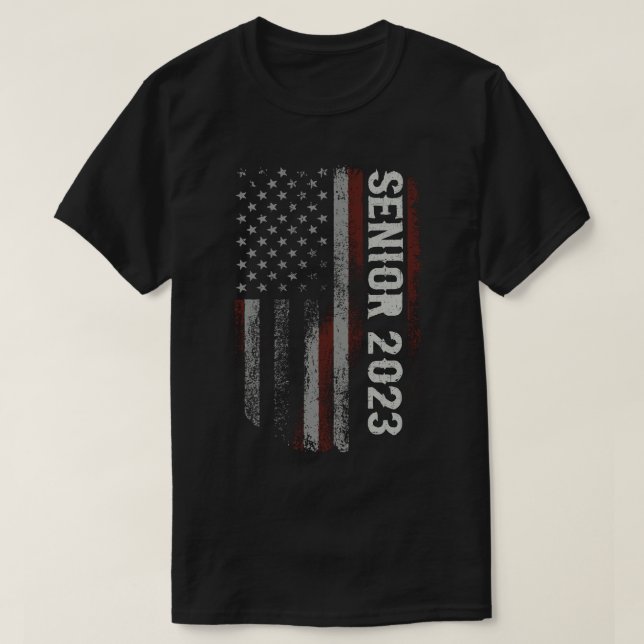 Camiseta Mais velho 2023 Presente Americano para Licenciaçã (Frente do Design)