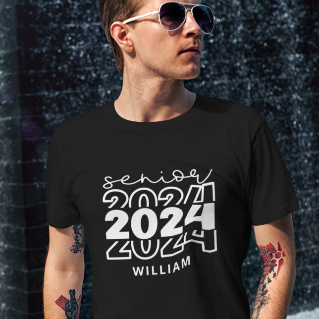 Camiseta Mais velho 2024 com formando de nome (Criador carregado)