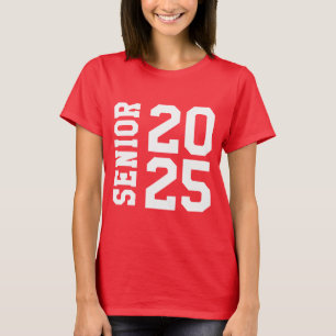 Camiseta Mais velho 2024 Logotipo Bold School Vermelho