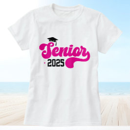 Camiseta Mais velho 2025 - Retro-rosa-quente