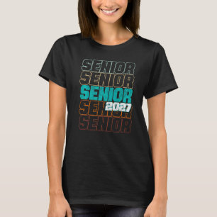Camiseta Mais velho 2027 - Classe de Graduação de 2027