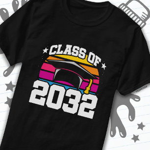 Camiseta Mais velho 2032 Classe de Graduação de 2032
