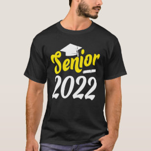 Camiseta Mais velho 22 Classe O de Graduação do Formando Es