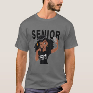 Camiseta Mais velho Afro-Americano Black Smart, Classe De 2