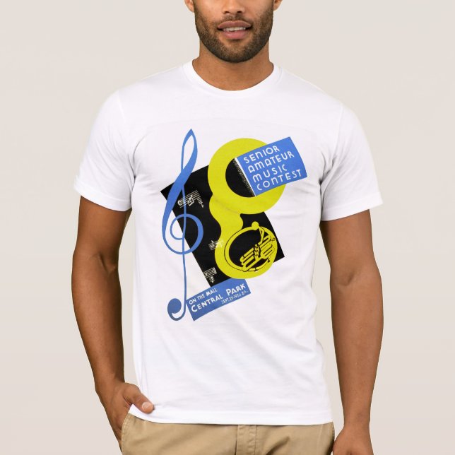 Camiseta Mais velho Amateur Music (Frente)