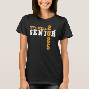 Camiseta Mais velho de Cheerhead Night Cheer Gradua 2025