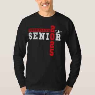 Camiseta Mais velho de Cheerhead Night Cheer Gradua 2025