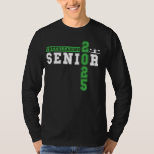 Camiseta Mais velho de Cheerhead Night Cheer Gradua 2025