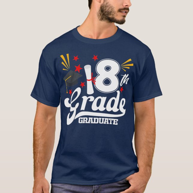 Camiseta mais velho de Graduação Classe 2020 do Formando 8. (Frente)