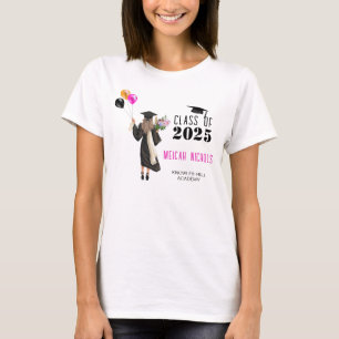 Camiseta Mais velho de graduação deixa garota